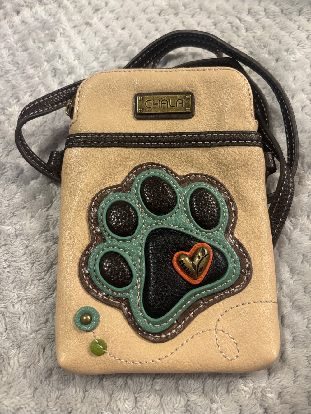 Chala Paw Print Crossbody Mini Bag